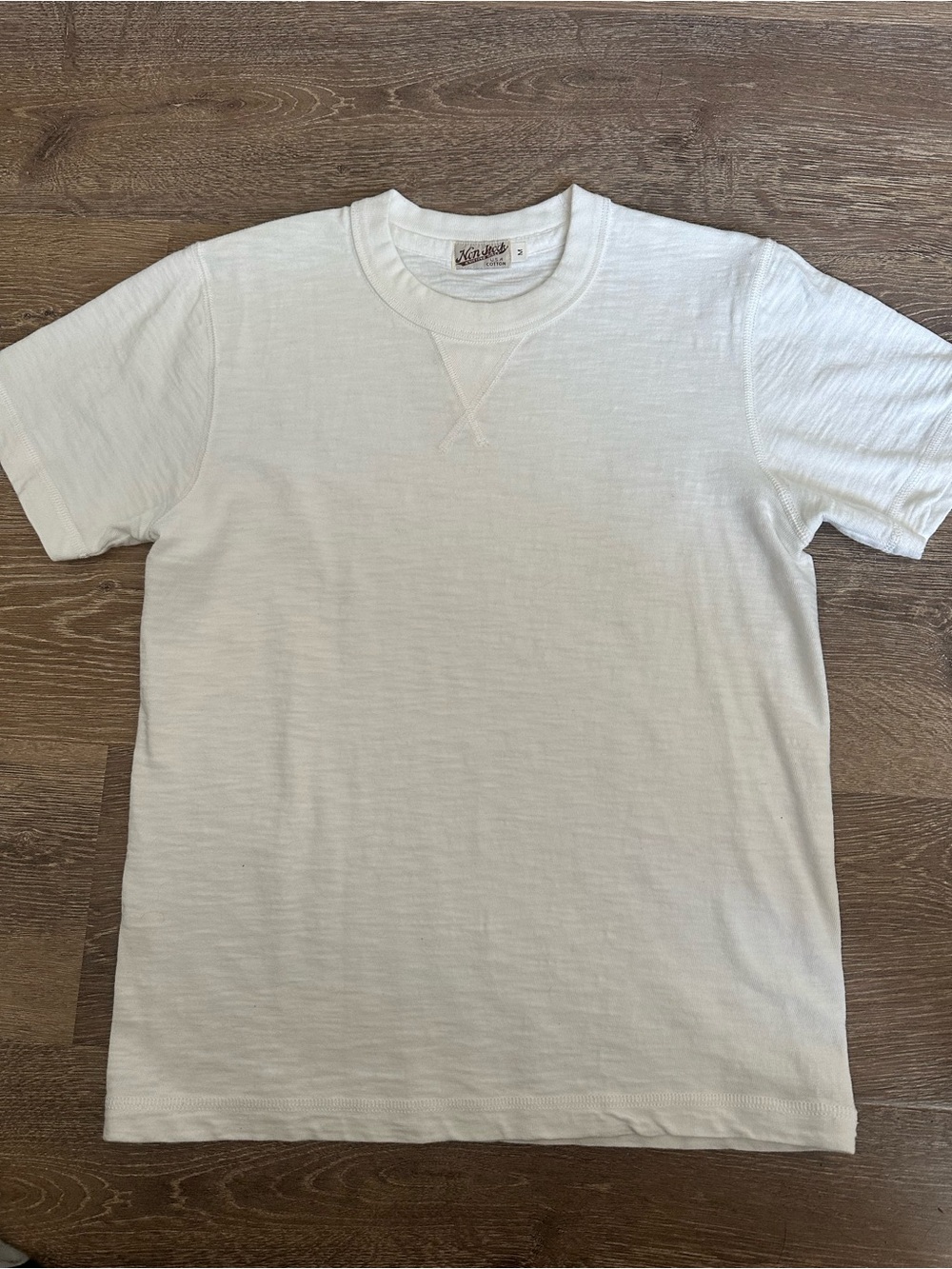 NEW Bronson Mfg Non Stock 10.5 oz Cotton Tubular Gusset T-Shirt White medium